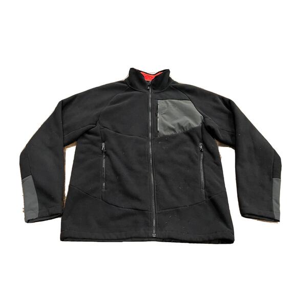 The North Face Black Mens ChImborazo Sherpa Lined Full Zip Fleece Jacket Size L - Picture 1 of 9